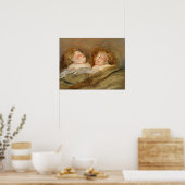 Poster Rubens - Deux enfants qui dorment (Cuisine)