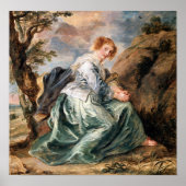 Poster Rubens - Hagar Dans Le Désert (Devant)