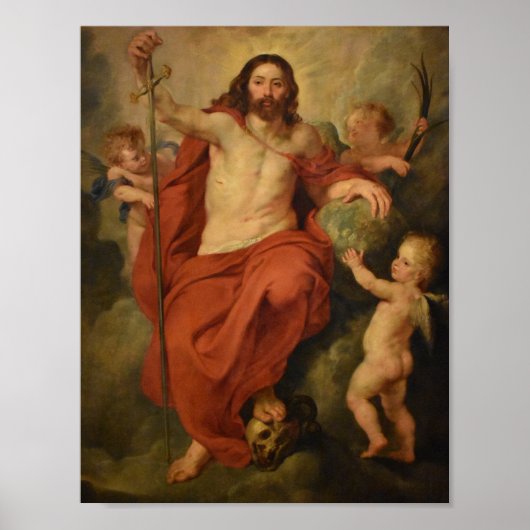 Poster Rubens - Le Christ triomphe sur la mort et le péch (Devant)