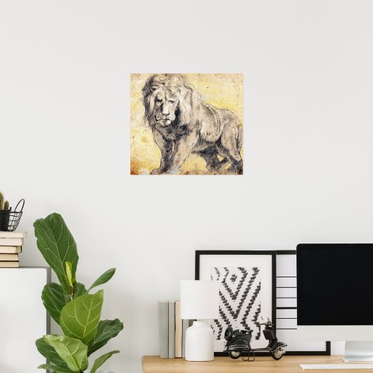 Poster Rubens - Lion (Bureau à domicile)