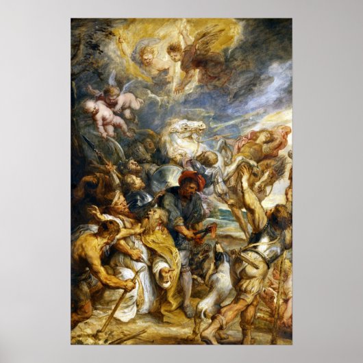 Poster Rubens - Martyre de Saint Livinus (Devant)