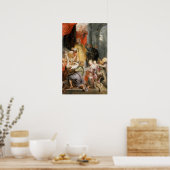 Poster Rubens - Miracles De Saint Ignace De Loyola (Cuisine)