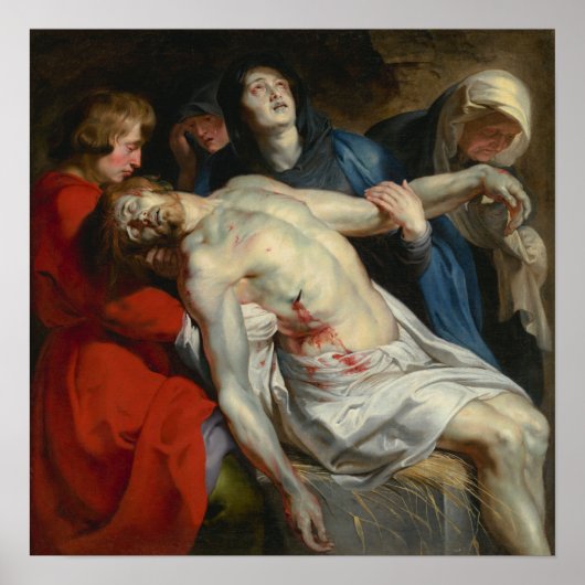 Poster Rubens - Mise au Tombeau (Devant)