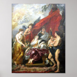 Poster Rubens - Naissance du Dauphin à Fontainebleau