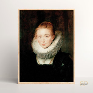 Poster Rubens Pieter Paul Portrait Lady en attente Infant