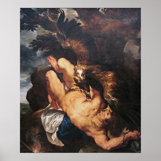 Poster Rubens - Prometheus Bound (Philadelphie Museum) (Devant)