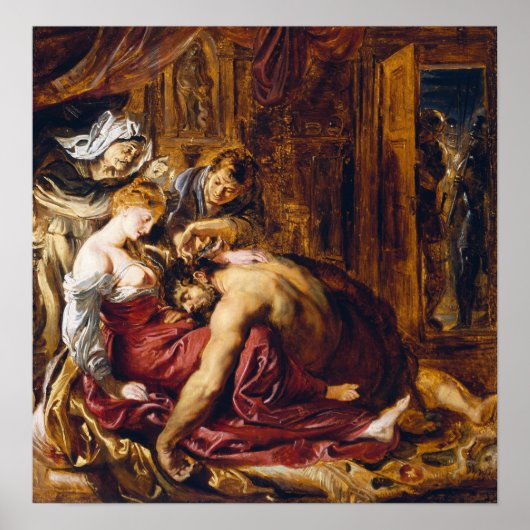 Poster Rubens - Samson Et Delilah (Devant)