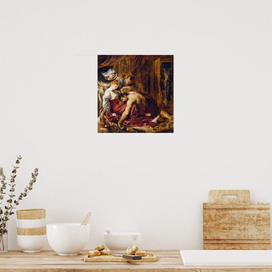 Poster Rubens - Samson Et Delilah (Cuisine)
