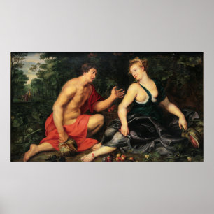 Poster Rubens - Vertumnus et Pomona Myth Art Imprimer