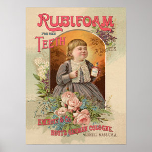 Poster Rubifoam pour les dents