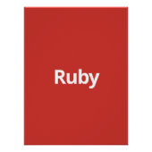 Poster Ruby (Devant)