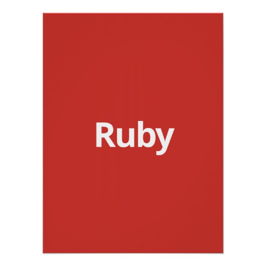 Poster Ruby (Devant)