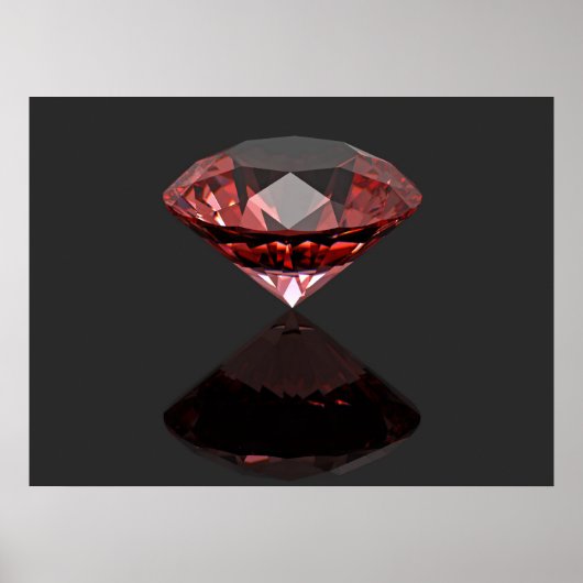 Poster Ruby à diamant rouge (Devant)