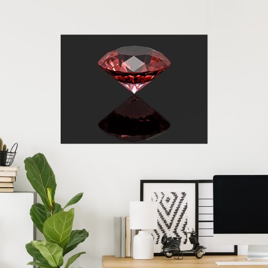 Poster Ruby à diamant rouge (Bureau à domicile)