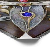 Poster Ruby, Amethyst, Sapphire et Pearl Mandala (Coin)