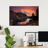 Poster Ruby Lake Sunset - John Muir Trail - Sierra Nevada (Bureau à domicile)