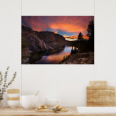 Poster Ruby Lake Sunset - John Muir Trail - Sierra Nevada (Cuisine)