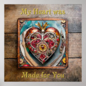 Poster Ruby Pomegranate Heart Steampunk Series (Devant)