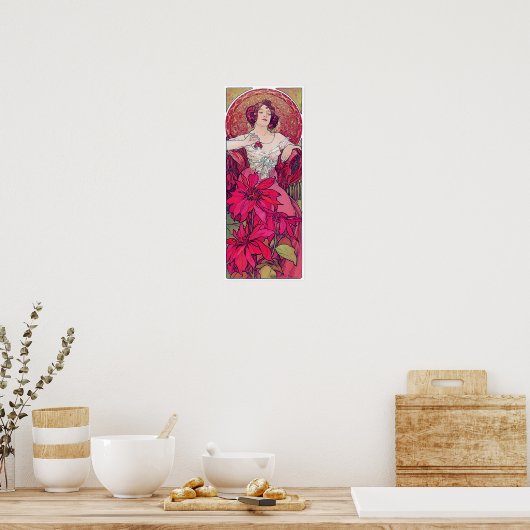 Poster Ruby (Quatre Bijoux), Alphonse Mucha (Cuisine)