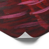 Poster Ruby Red Peinture multimédia mixte (Coin)