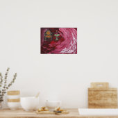 Poster Ruby Red Peinture multimédia mixte (Cuisine)