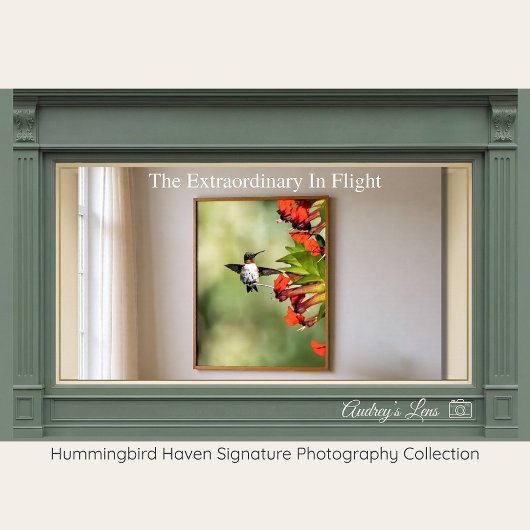 Poster Ruby-Throated Hummingbird Fine Art Photography