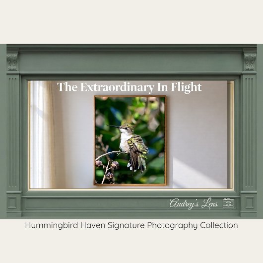 Poster Ruby-Throated Hummingbird Fine Art Photography