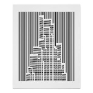 Poster ruche urbaine de jungle bétonnée