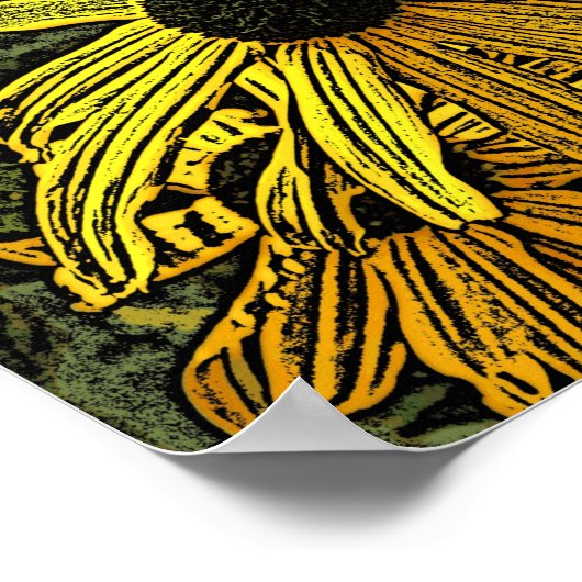 POSTER RUDBECKIAS (Coin)