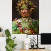 Poster Rudolf II d'Arcimboldo de Habsbourg en Vertumnus (Bureau à domicile)