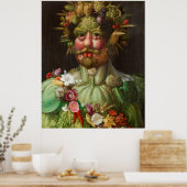 Poster Rudolf II d'Arcimboldo de Habsbourg en Vertumnus (Cuisine)