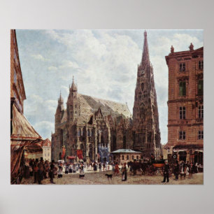 Poster Rudolf Ritter von Alt - cathédrale de St Stephens
