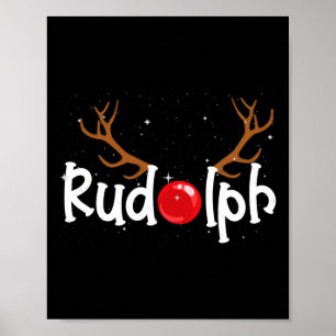 Poster Rudolph Red Nose Reindee Noël Amusement 1