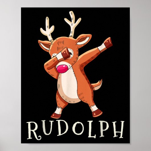 Poster Rudolph Santas Reindeers Family Matching Outfit Ch (Devant)