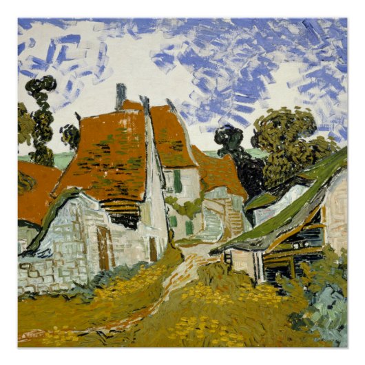 Poster Rue à Auvers-sur-Oise Vincent van Gogh (Devant)