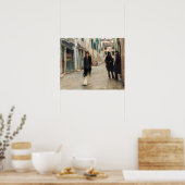 Poster Rue à Venise (1882) par John Singer Sargent (Cuisine)