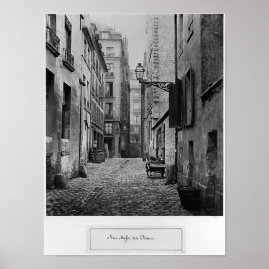 Poster Rue Basse des Ursins, Paris, 1858-78 (Devant)
