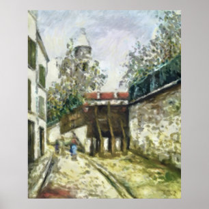 Poster Rue Bonne à Montmartre