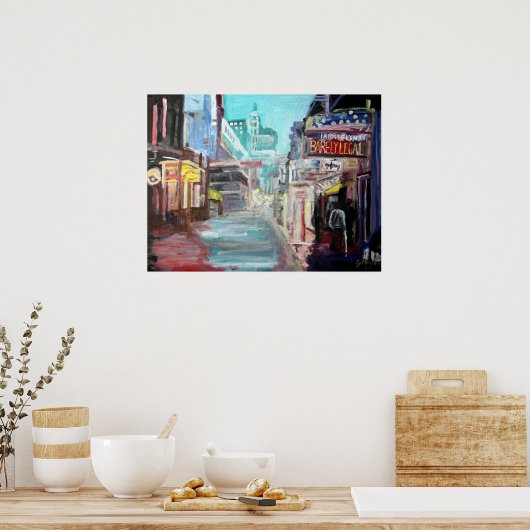 Poster Rue Bourbon (Cuisine)