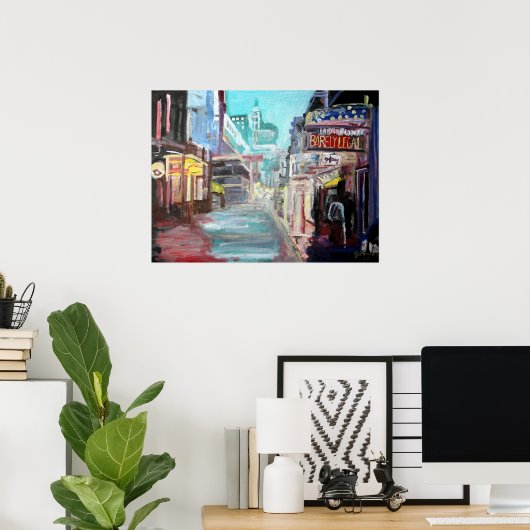 Poster Rue Bourbon (Bureau à domicile)