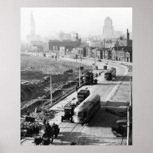 Poster Rue Cars, 1927 de Shaker Heights