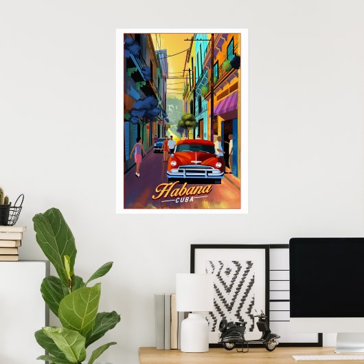 Poster Rue Cuba (Bureau à domicile)