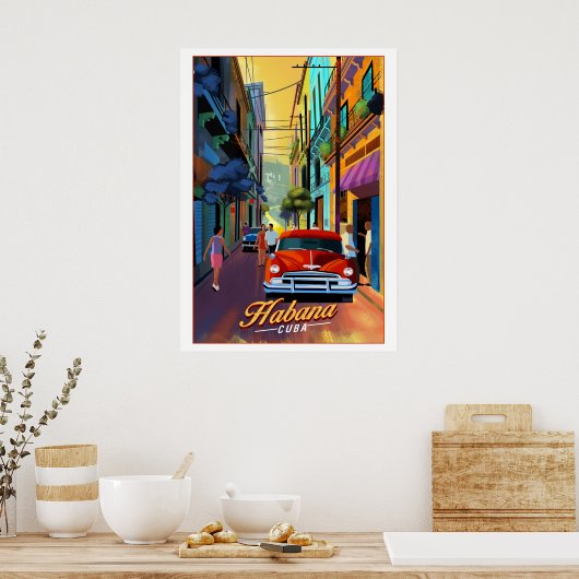 Poster Rue Cuba (Cuisine)