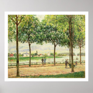 Poster Rue d'Alfred Sisley des chataîgners