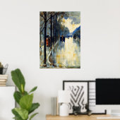 Poster Rue de Berlin à la fin de l'automne, peinture vint (Bureau à domicile)