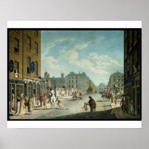 Poster Rue de collier de serrage avec l'échange royal,