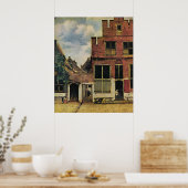 Poster Rue de Johannes Vermeer à Delft (vers 1660) (Cuisine)