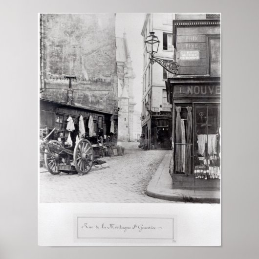 Poster Rue de la Montagne Sainte-Genevieve (Devant)