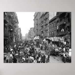 Poster Rue de mûre, NYC, 1900