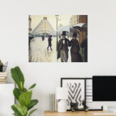 Poster Rue de Paris, temps de pluie de Caillebotte (Bureau à domicile)